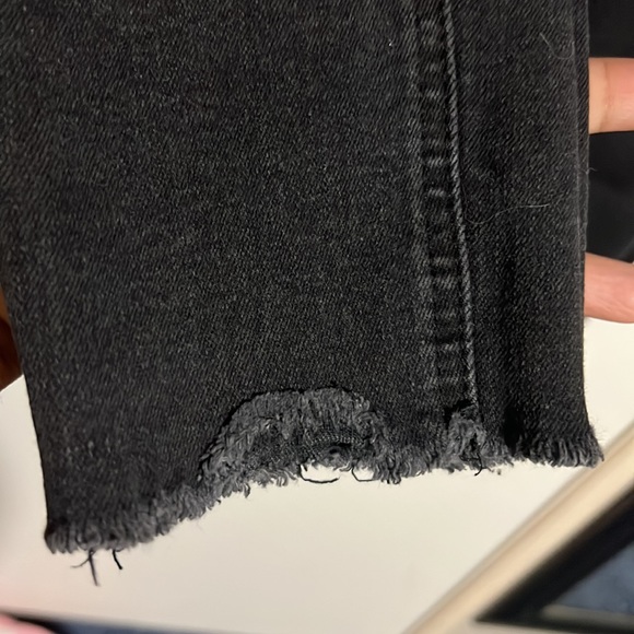 Organic Blue Black Light Washed Denim Skinny Leg Size 11 - Picture 8 of 8